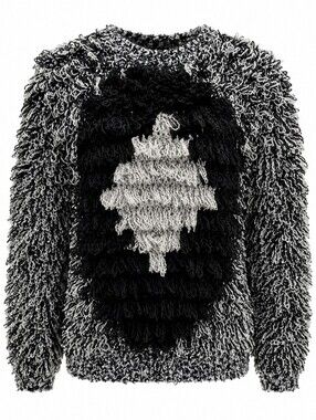 Cross-Roads women's vintage shaggy loopy fringe pullover sweater size M